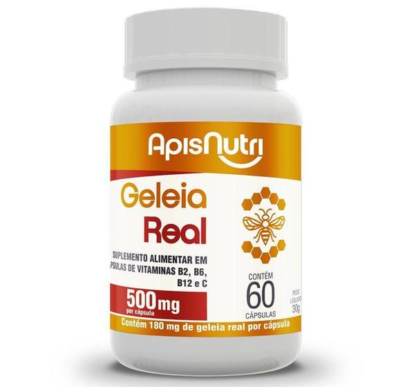 Imagem de Geleia Real 500mg 60 Caps - ApisNutri