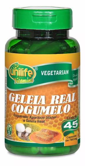 Imagem de Geléia Real Cogumelo Agaricus 780mg - 45 Cápsulas Unilife