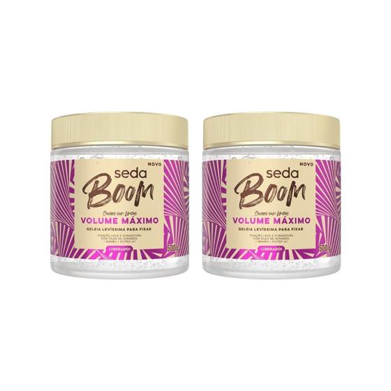 Imagem de Geleia Seda Boom Volume Maximo 500G - Kit C/2Un