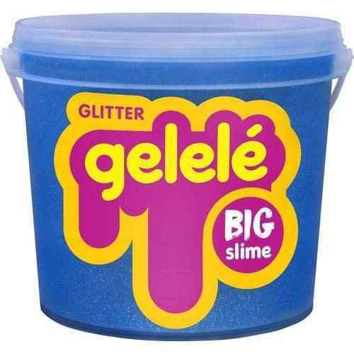 Imagem de Gelele Balde Slime Glitter Meleca Geléia Massinha Big Azul