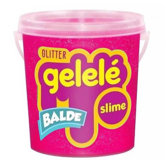 Imagem de Gelele slime balde glitter 457g doce brinquedo