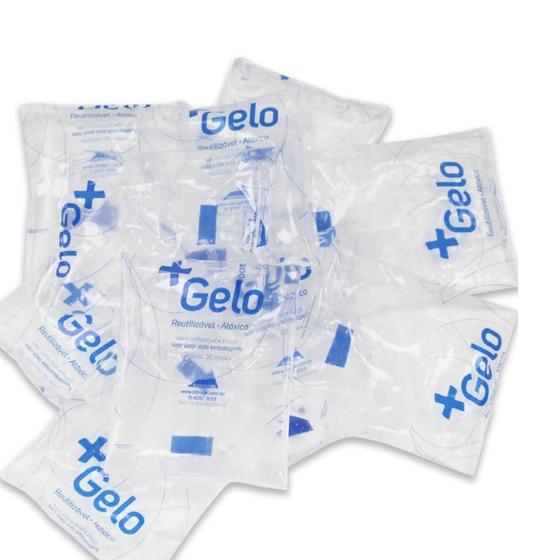 Imagem de Gelo Gel Artificial Flexível +Gelo 65G Kit Com 10 Unidades