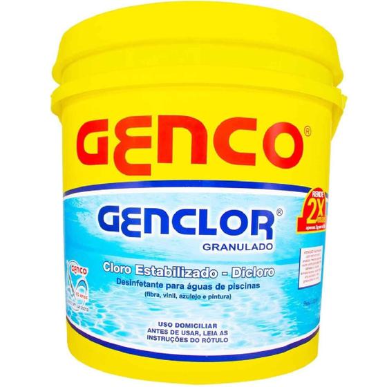 Genclor cloro granulado estabilizado 10kg - Genco Menor preço em Genclor cloro granulado estabilizado 10kg - Genco