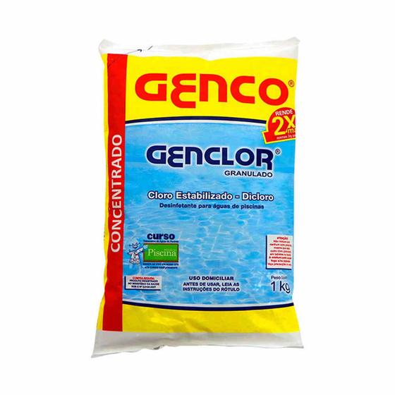 Imagem de GENCLOR Cloro Granulado Estabilizado 56% GENCO 1KG