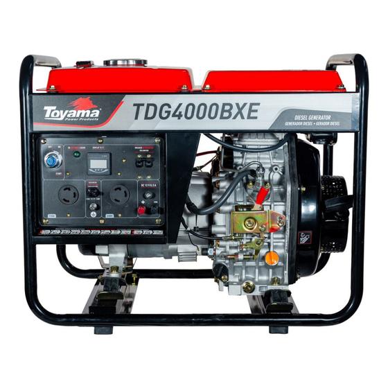 Imagem de Gerador de energia 3,3 kva a diesel bivolt partida elétrica - TDG4000BXE - Toyama