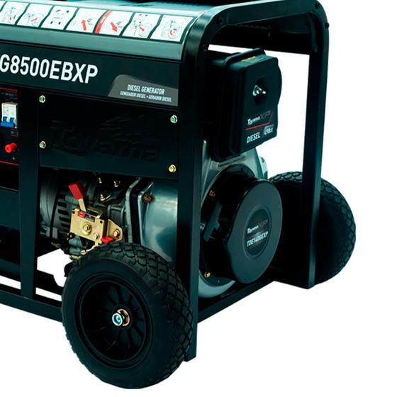 Gerador de Energia à Diesel 7,0 KVA Bivolt Partida Elétrica TDG8500EBXP TOYAMA Menor preço em Gerador de Energia à Diesel 7,0 KVA Bivolt Partida Elétrica TDG8500EBXP TOYAMA
