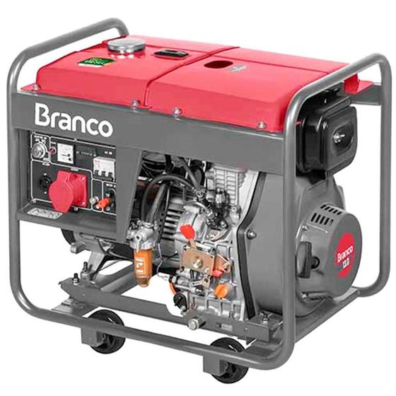 Gerador de Energia à Diesel BD-8000 E3 8,0kVA Trifásico 380V - BRANCO ...