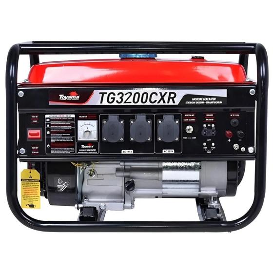 Imagem de Gerador de Energia à Gasolina 3,1KVA 4 Tempos 7 HP Bivolt TG3200CXR TOYAMA