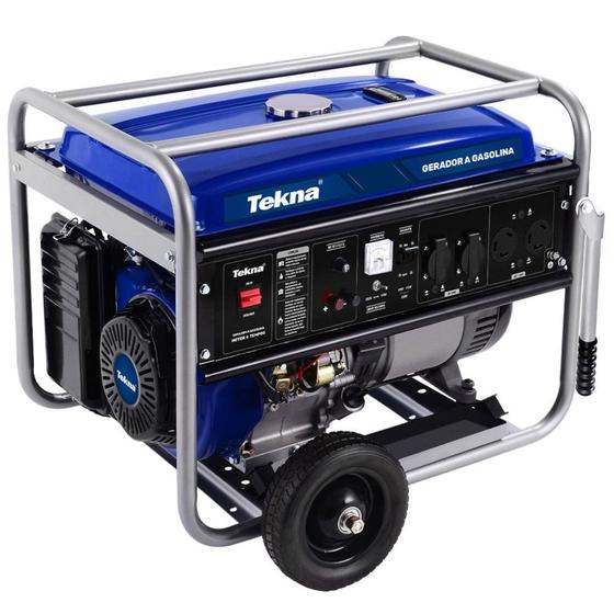 Imagem de Gerador de energia a gasolina 6,0 Kva partida manual com AVR - GT6500FB - Tekna