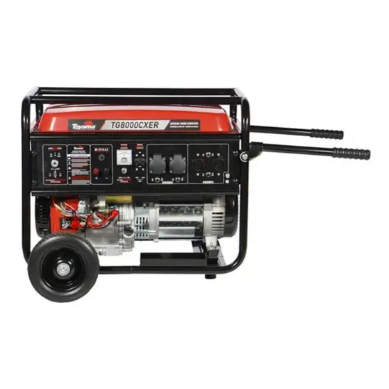 Gerador de Energia à Gasolina 7,2 Kva Bivolt Partida Elétrica TG8000CXER TOYAMA