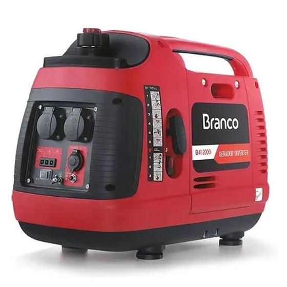 Gerador Inverter B4T-2000I 2,0 kva à gasolina monofásico - Branco Motores Menor preço em Gerador Inverter B4T-2000I 2,0 kva à gasolina monofásico - Branco Motores