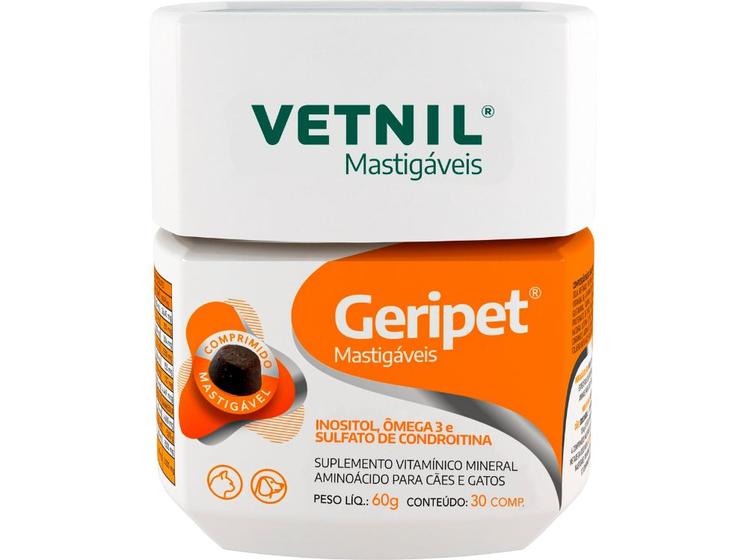 Imagem de Geripet Mastigáveis Vetnil - 30 Comprimidos