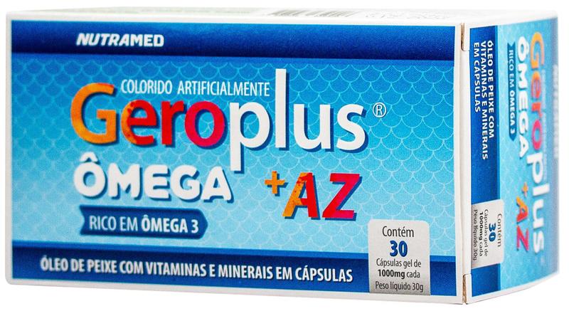 Imagem de Geroplus Ômega + AZ (Ômega 3 + Vitaminas e Minerais) - 30 Cápsulas