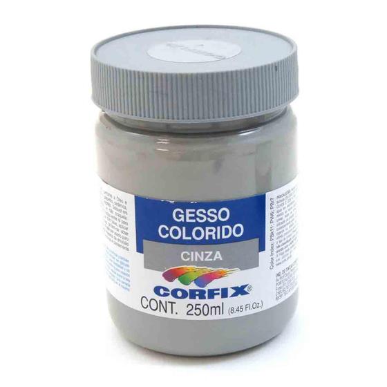 Gesso Acrílico Colorido Corfix Cinza 250Ml Gesso para Construção Magazine Luiza