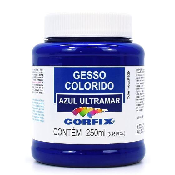 Imagem de Gesso Colorido 250ml Corfix - Azul Ultramar