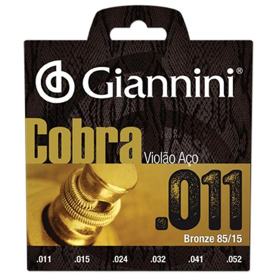 Imagem de Giannini Corda Violao Geeflk Bronze Cobra 85/ 15 0,011