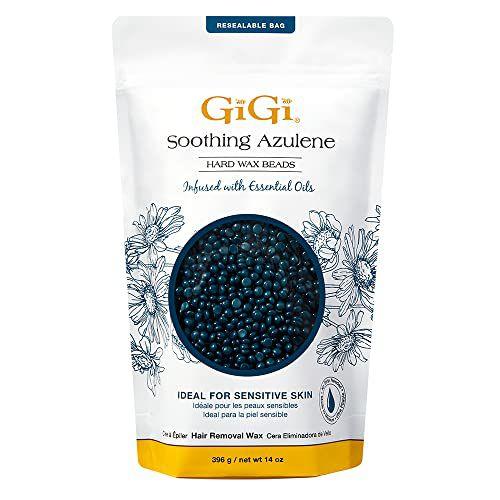 Imagem de Gigi Hard Wax Beads, cera calmante de azuleno para depilação