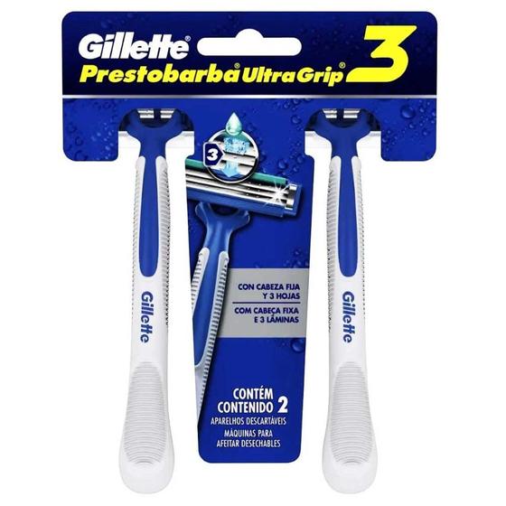 Imagem de Gilette Prestobarba Ultragrip 3 Com 2 Unidades Gillette