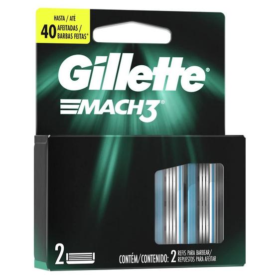 Imagem de Gillette Mach3 Carga para Barbear com 3 Lâminas 2 unidades por caixa