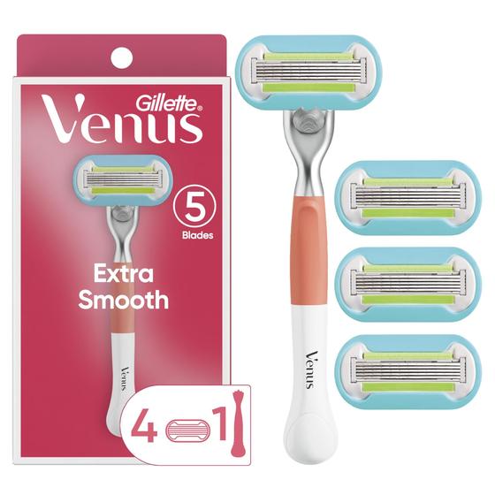 Imagem de Gillette Venus Extra Smooth Pink - Kit com 4 Recargas