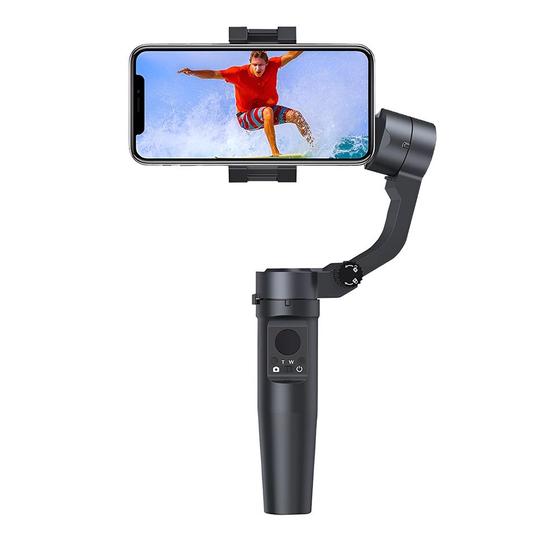 Imagem de Gimbal Eletrônico para Smartphone 3 Eixos com Base Tripé