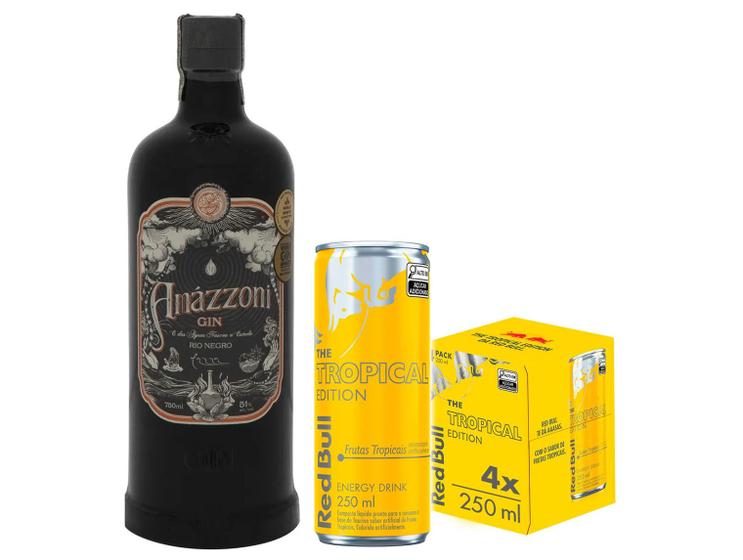 Gin Amázzoni Rio Negro 750m + Bebida Energética Imagem de Gin Amázzoni Rio Negro 750m + Bebida Energética
