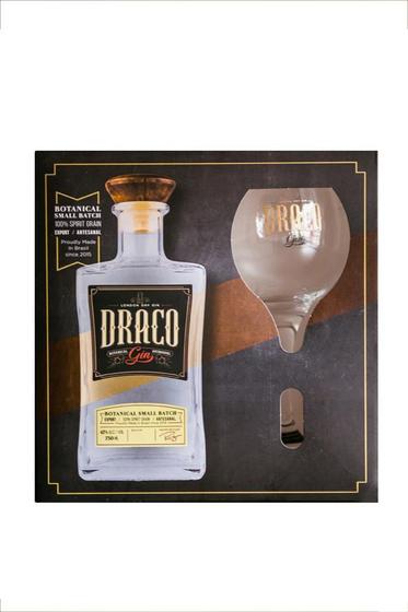 Imagem de Gin Draco 750 Ml + Taça De Vidro Personalizada