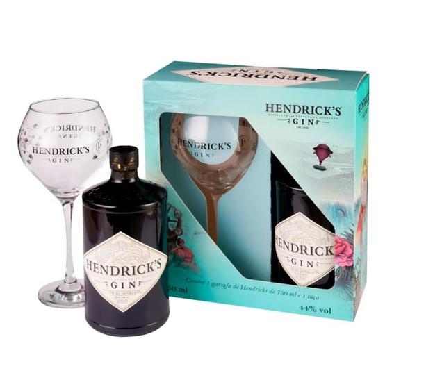 Imagem de Gin Escocês Hendrick's Dry 750ml + Taça Personalizada