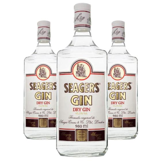 Imagem de Gin Seager'S 1 Litro (3 Garrafas)