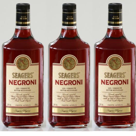 Imagem de GIN SEAGERS NEGRONI 980ML c/ 3un