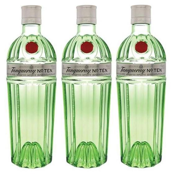 Imagem de Gin Tanqueray No. Ten 750Ml - Kit Com 03 Unidades