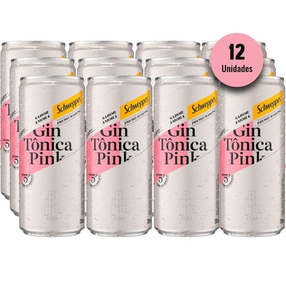 Imagem de Gin Tônica Pink Schweppes Lata 310Ml (12 Latas)