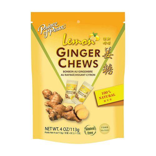 Imagem de Ginger Chews Lemon 4 Oz da Prince Of Peace (pacote com 2)