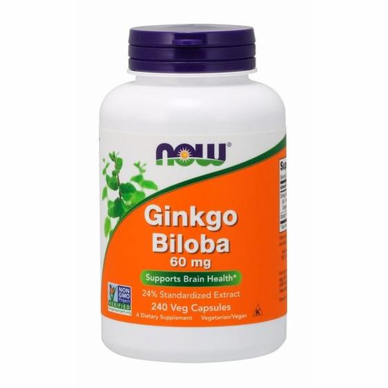 Imagem de Ginkgo Biloba 240 cápsulas da Now Foods (pacote com 4)