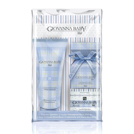 Imagem de Giovanna baby blue kit: hidratante 200ml, colônia 20ml e sabonete 90g