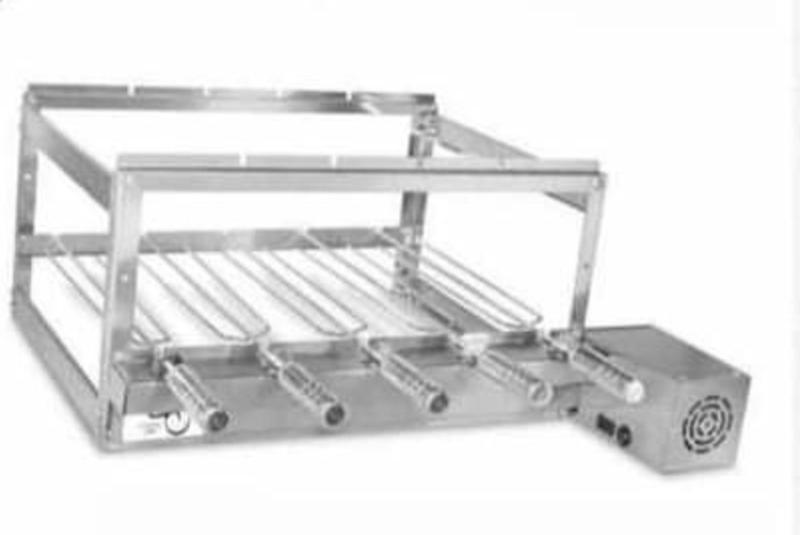 Gira Grill Inox 5 Espetos para Churrasqueira Menor preço em Gira Grill Inox 5 Espetos para Churrasqueira