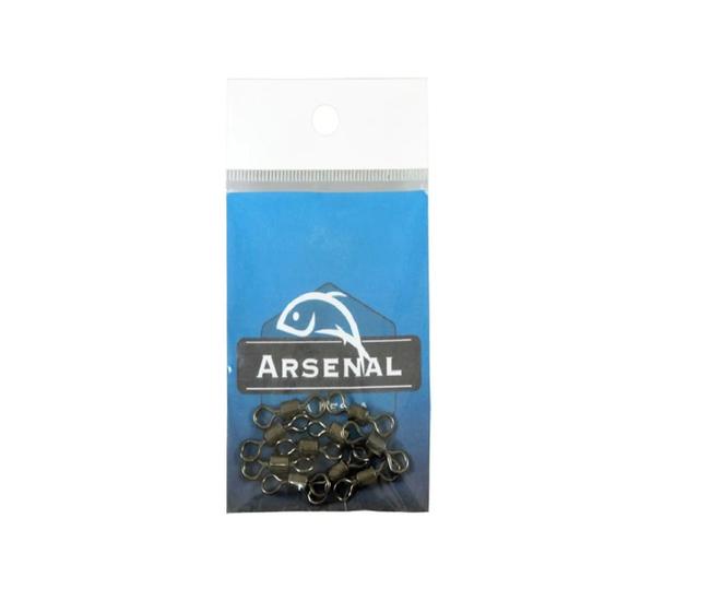 Imagem de Girador arsenal da pesca rolamento black nickel n5 - 10 unidades