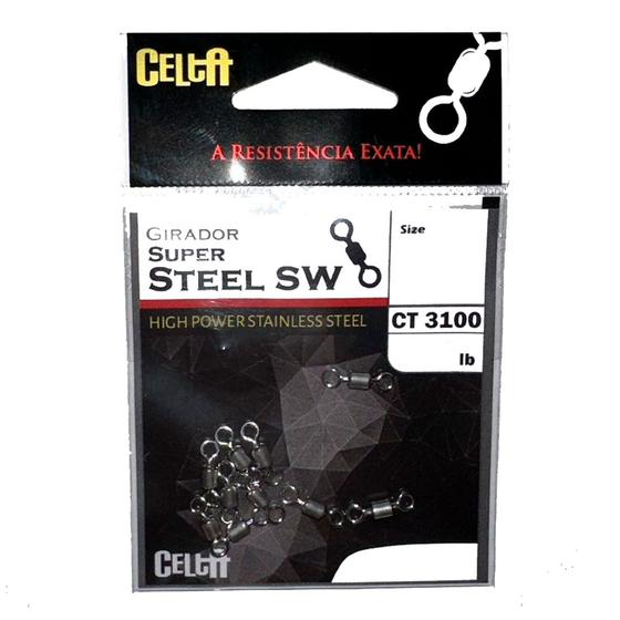 Imagem de Girador Celta Super Steel SW CT3100 Nº5 106lb Cartela com 10un