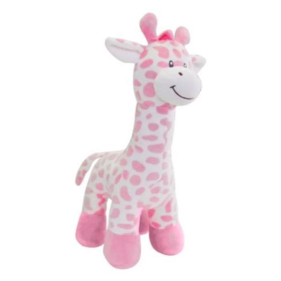 Imagem de Girafinha Rosa De Pelúcia Para Bebê - Buba