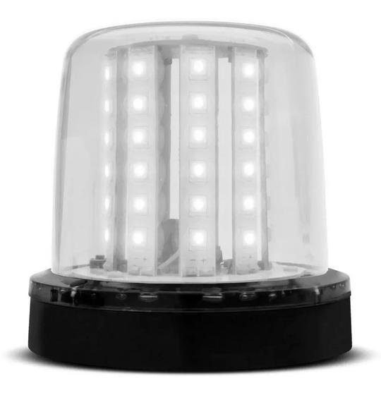 Imagem de Giro Led Giroled Giro Flex Guinchos Moto Led Alto Brilho Branco 12 / 24v Fixação Parafuso