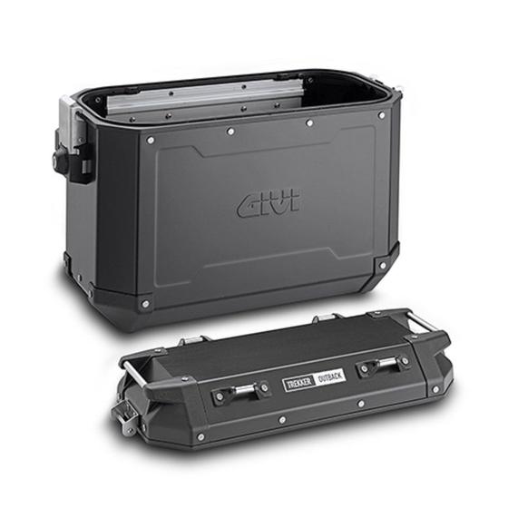 Imagem de Givi Par Baú Lateral Trekker Outback 37l Preto + Par Bolsa T506