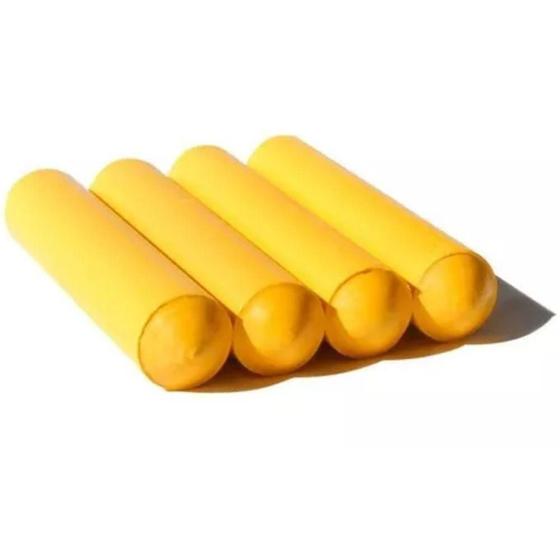 Imagem de Giz Amarelo Redondo 100 x 20mm cx com 04 pcs - 3125J - Giz Sol