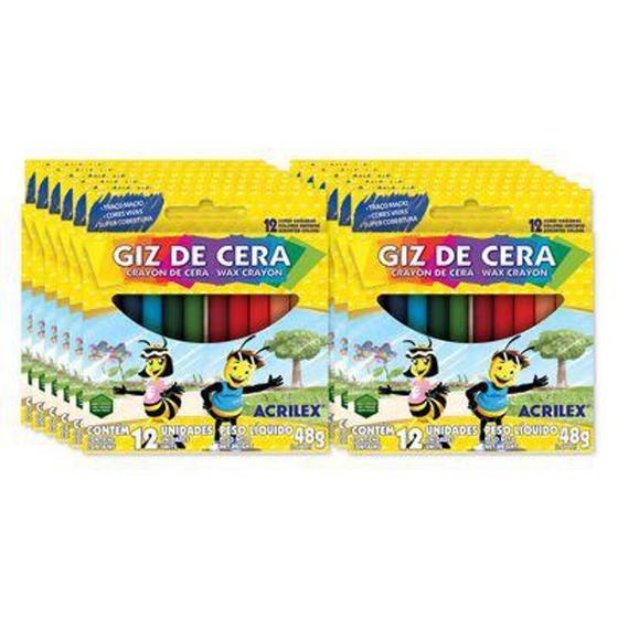 Imagem de Giz de cera 12 cores - UTENSILIOS
