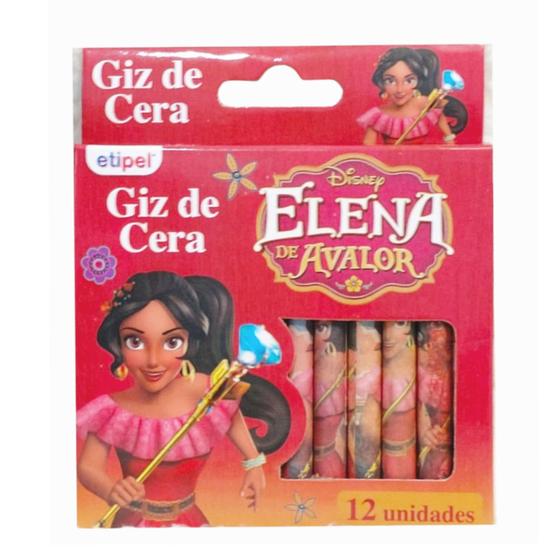 Imagem de Giz de Cera Caixa com 12  Elena de Avalor