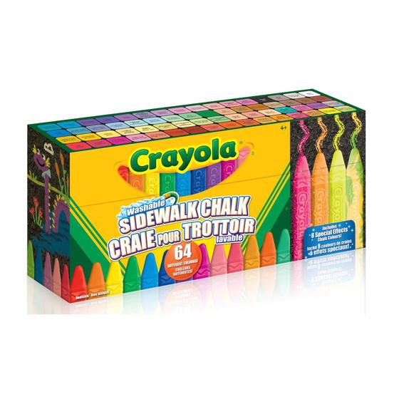 Imagem de Giz de Cera de Calçada Crayola Ultimate - Pacote com 64 Unidades Laváveis