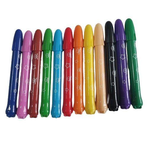 Imagem de Giz De Cera Gel Retrátil Aquarelável 12 Cores
