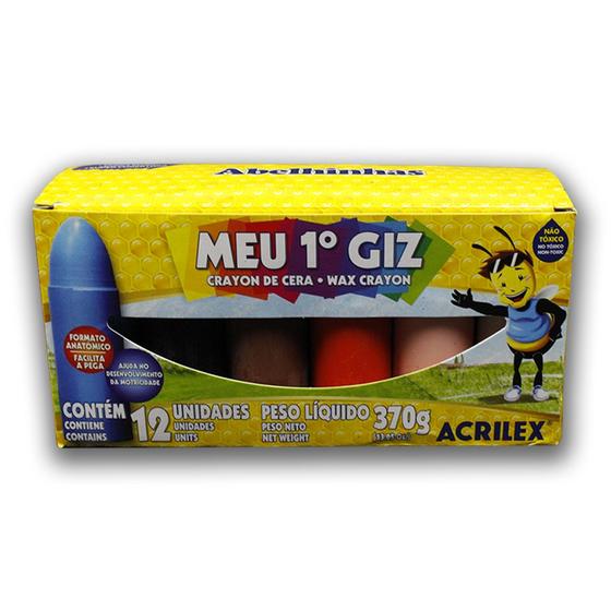 Imagem de Giz de Cera Meu 1. Giz C/ 12 Un.