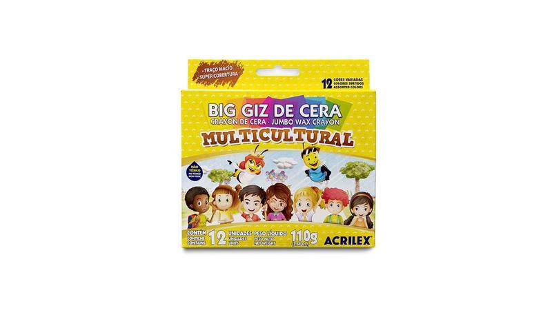 Imagem de Giz De Cera Multifuncional Com 12 Cores-Kit Com 2 Unidades