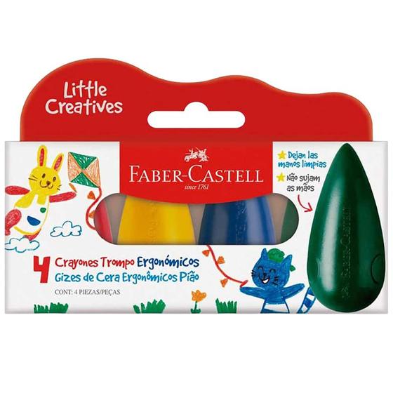 Imagem de Giz de cera Pião 4 cores Faber-Castell