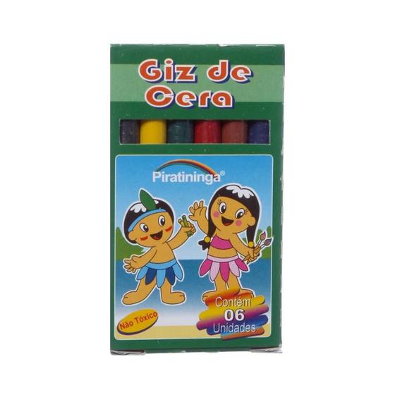 Imagem de Giz de Cera Sortido com 6 Unidades
